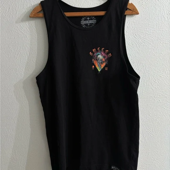 Sullen Mental Vacay Black Graphic Tank Top size M - Picture 5 of 10